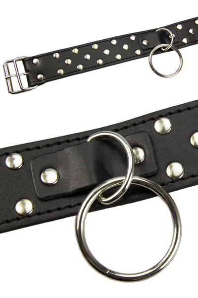 Berlin Baby Adjustable Vegan Leather Studded Collar — image 9 of 15