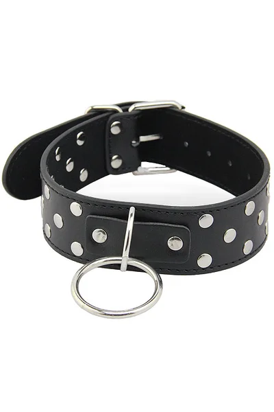 Berlin Baby Adjustable Vegan Leather Studded Collar — image 10 of 15