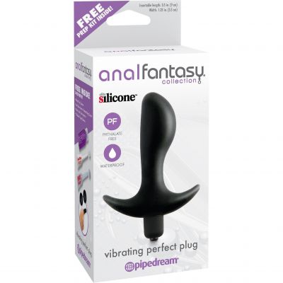 Anal Fantasy Vibrating Perfect Plug Includes 5 Piece Prep Kit