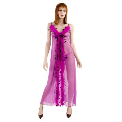 Flamingo gown with g string