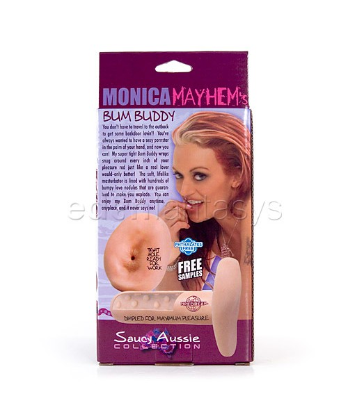 Monica Mayhem's bum buddy