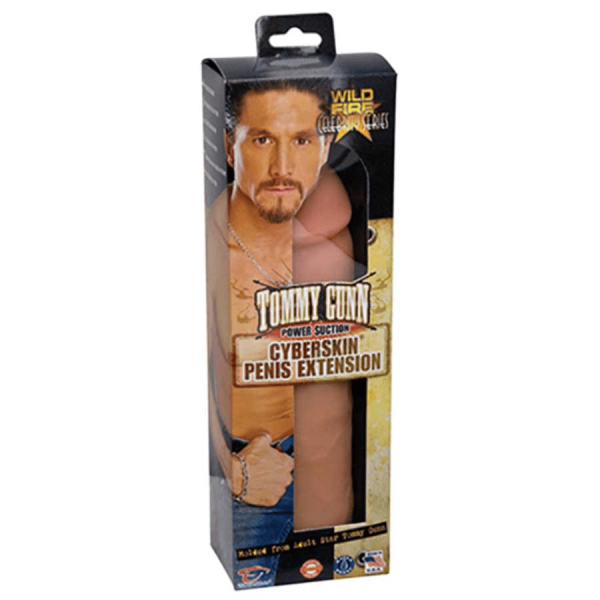 Tommy Gunn Penis Extension Sleeve Tan CyberSkin Cock Sheath 8.5 Inch