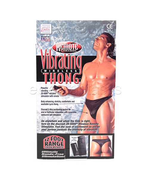 Remote vibrating wireless thong