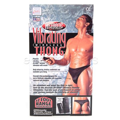 Remote vibrating wireless thong