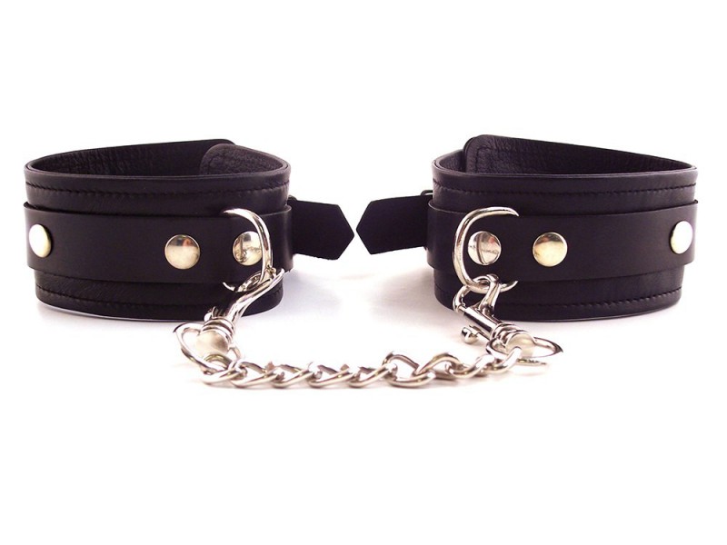 Harmony Black Leather Ankle Restraints