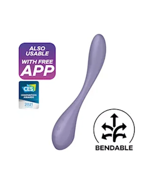 Satisfyer G-spot Flex 5 Connect App - Lilac - 7.7 Inch — image 9 of 10