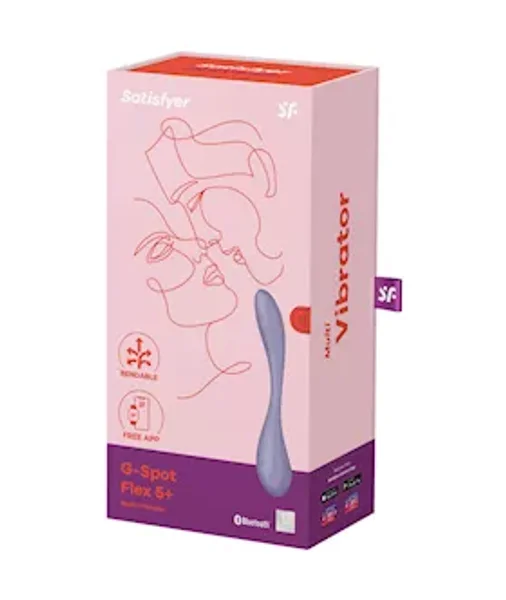 Satisfyer G-spot Flex 5 Connect App - Lilac - 7.7 Inch — image 10 of 10