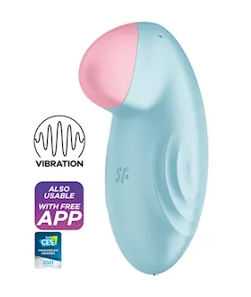 Satisfyer Tropical Tip With Connect App Compatibility - Light Blue — image 6 of 10