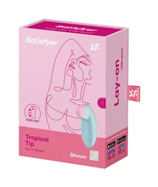 Satisfyer Tropical Tip With Connect App Compatibility - Light Blue