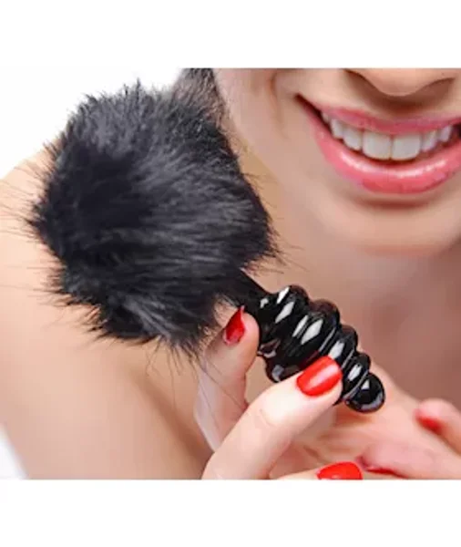 Fur Bunny Tail Anal Plug - 5 Inch — image 7 of 8
