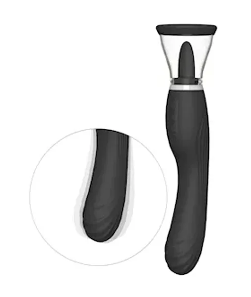 Lottie Pussy Pump And Licking Vibrator - Black — image 8 of 8