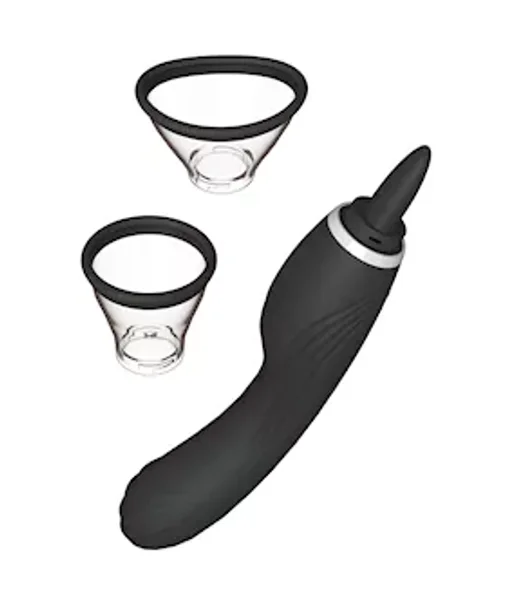 Lottie Pussy Pump And Licking Vibrator - Black — image 7 of 8