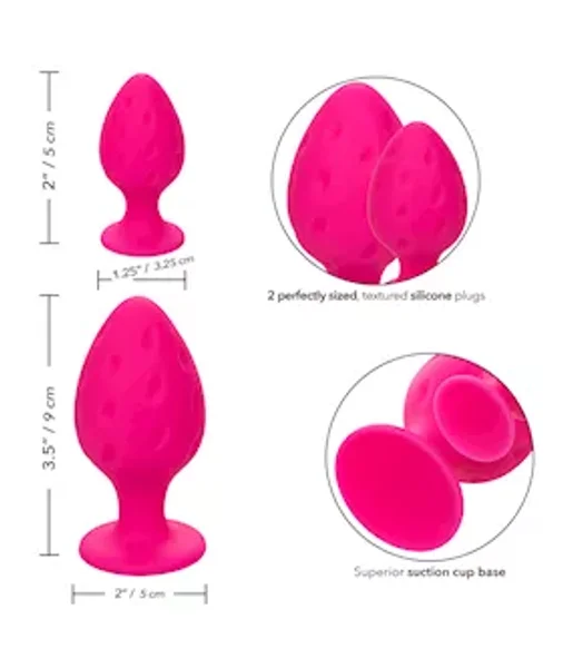 Cheeky Butt Plug Set - Pink — image 13 of 14