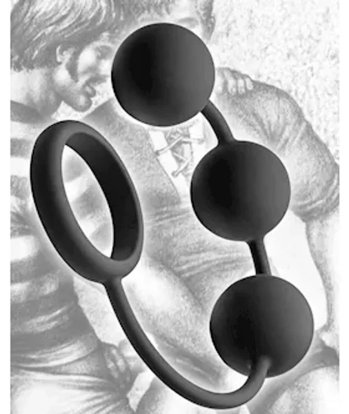 Cock Ring With 3 Weighted Balls — image 2 of 2