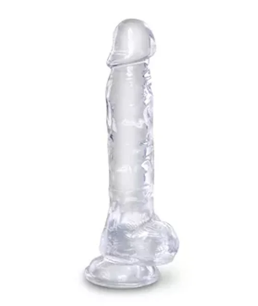 King Cock Clear Dildo With Balls - 8 Inch - 8 Inch — image 12 of 16