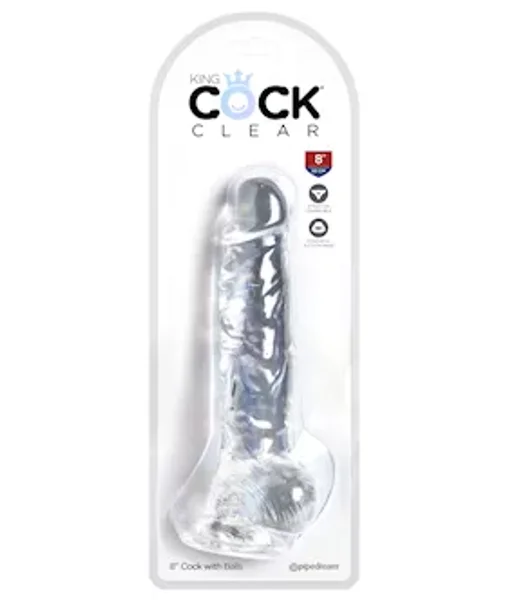 King Cock Clear Dildo With Balls - 8 Inch - 8 Inch — image 16 of 16