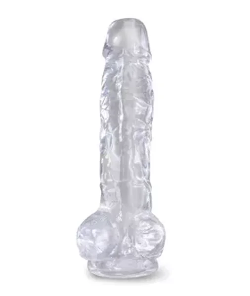 King Cock Clear Dildo With Balls - 8 Inch - 8 Inch — image 13 of 16