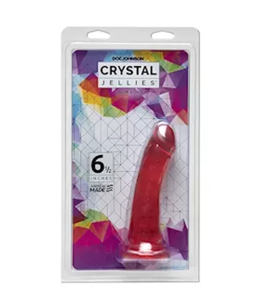Doc Johnson Crystal Jellies Slim Dong - Pink - 6.5 Inches — image 4 of 4