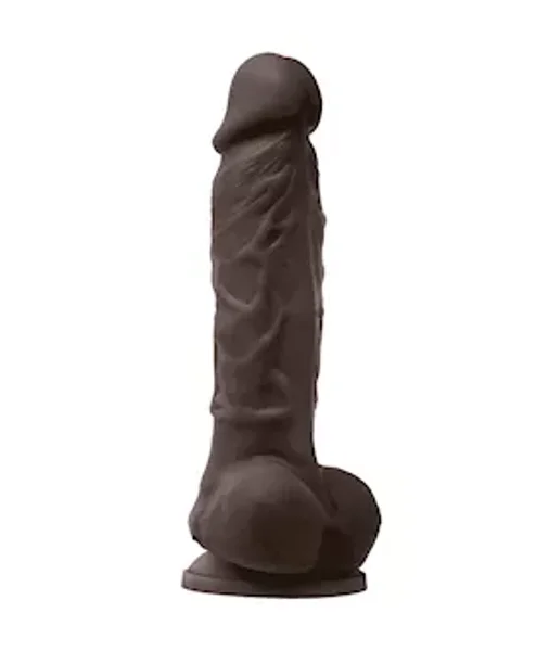 Colours Pleasures Vibrating Dildo - Dark Brown -  5 Inch — image 3 of 4