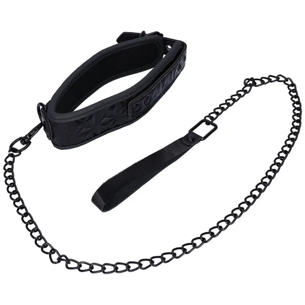 Dark Amour Fetish Bondage Collar with Leash — image 7 of 10