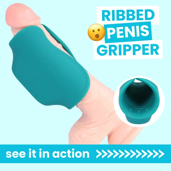 Gida Ribbed Silicone Penis Gripper Stroker | Rechargeable HJ & BJ Aide — image 10 of 24