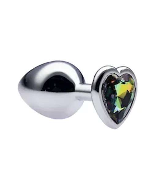 Kink Range Alloy Love Heart Gemmed Butt Plug - 3.2 Inch - Medium — image 5 of 7