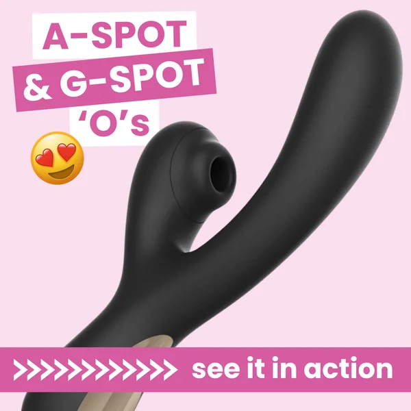 Deep Penetrating Dual-Action Air Pulse Vibrator - G-Spot & A-Spot Stimulation! — image 7 of 16
