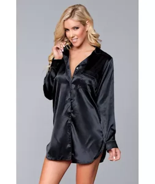 Kimberly Satin Sleepshirt — image 8 of 12