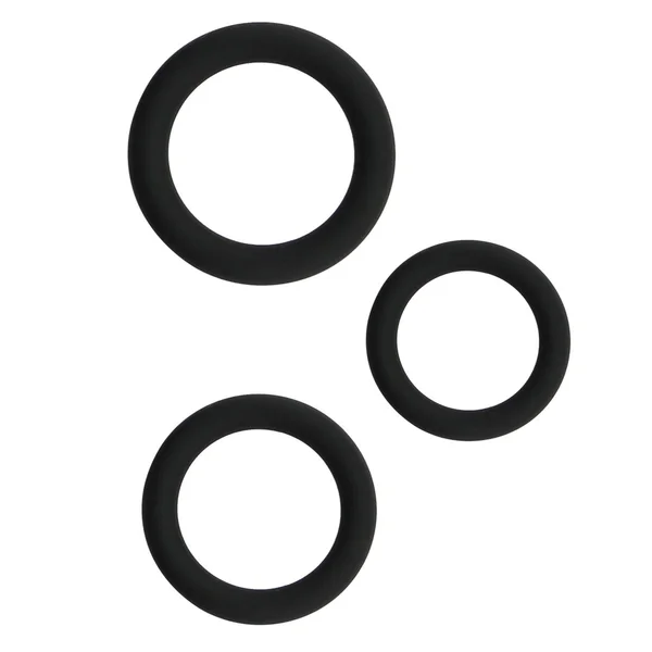 Silicone Thick Erection Stacking Cock Ring Set — image 15 of 16