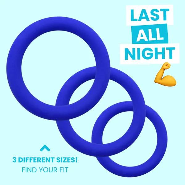 Silicone Thick Erection Stacking Cock Ring Set — image 6 of 16