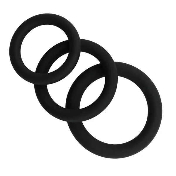 Silicone Thick Erection Stacking Cock Ring Set — image 12 of 16