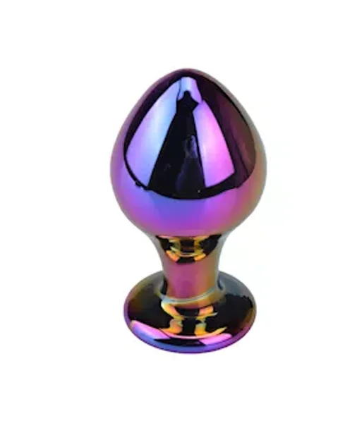 Iridescent Mirror Glass Butt Plug - 3.3 Inch — image 4 of 4