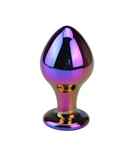 Iridescent Mirror Glass Butt Plug - 3.3 Inch — image 3 of 4