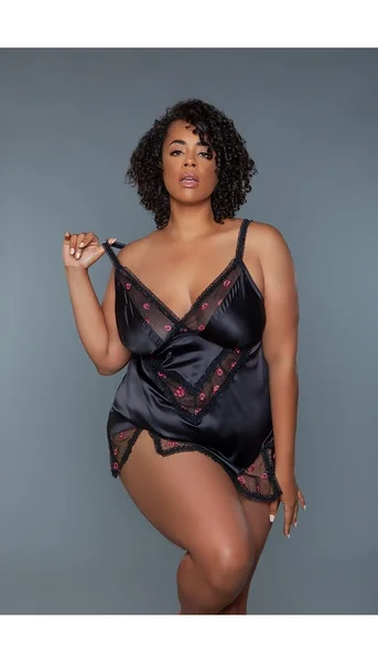 Katherine Rose Embroidered Babydoll — image 6 of 8