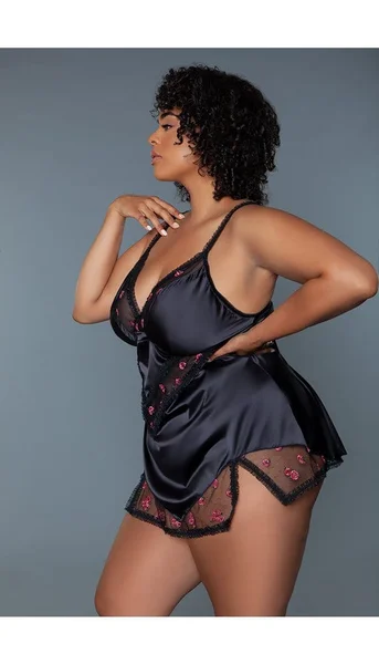 Katherine Rose Embroidered Babydoll — image 7 of 8