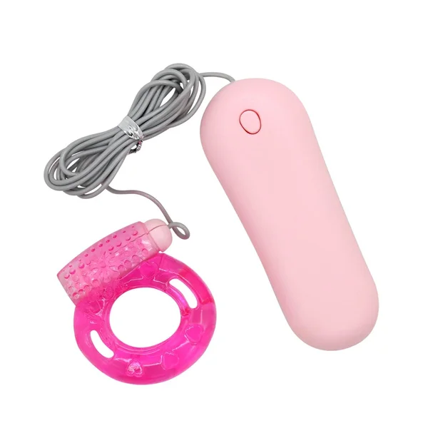 Vibrating Jelly Cock Ring w/ Controller — image 6 of 10