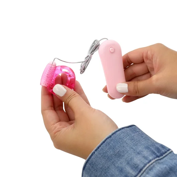 Vibrating Jelly Cock Ring w/ Controller — image 9 of 10