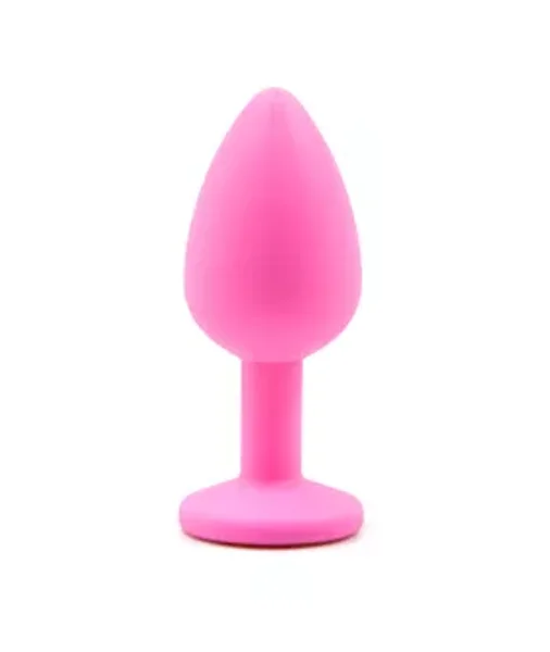 Gemmed Silicone Anal Plug - 2.8 Inch - 2.8 Inch — image 2 of 2