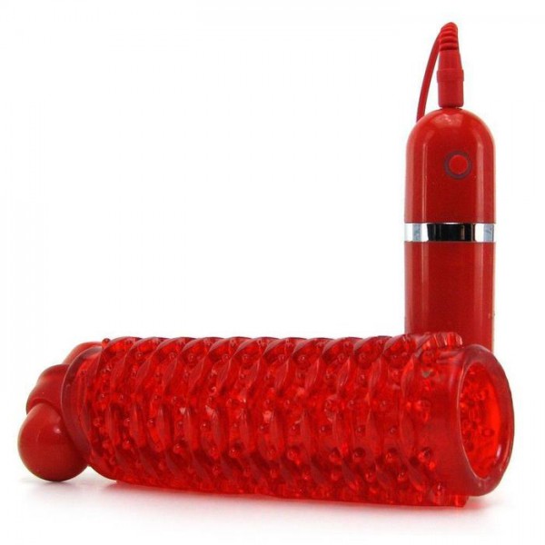 10 Function Adonis Vibrating Stroker Red