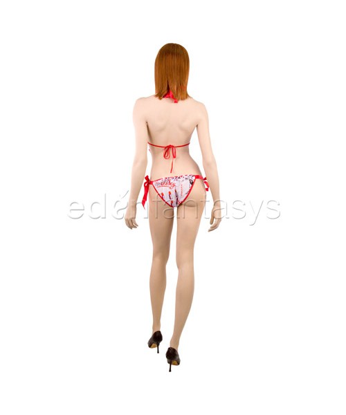 Retro valentine bra with panty