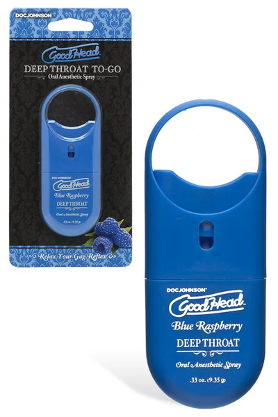 Doc Johnson Deep Throat Spray - Blue Raspberry Flavour (9g/33oz) — image 3 of 4