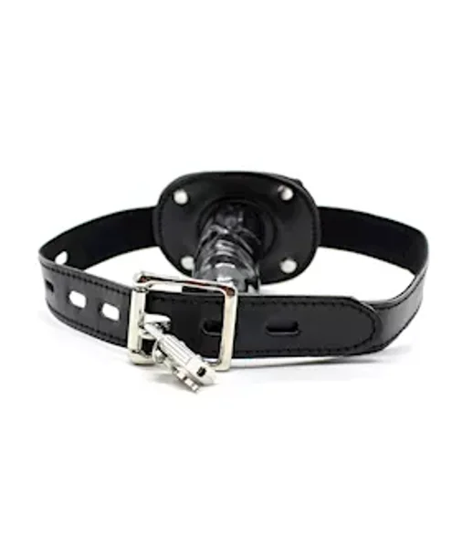 Short Penis Gag With Lock — image 4 of 6