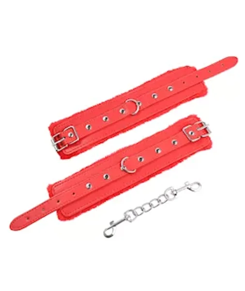 First Class Fur Cuffs - Red — image 5 of 6
