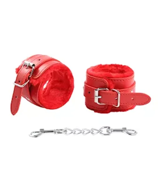 First Class Fur Cuffs - Red — image 4 of 6