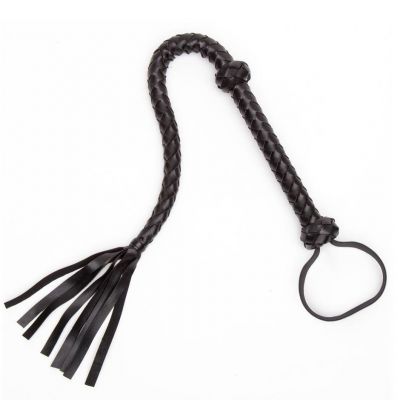 Leg Avenue Faux Leather Braided Mini Whip