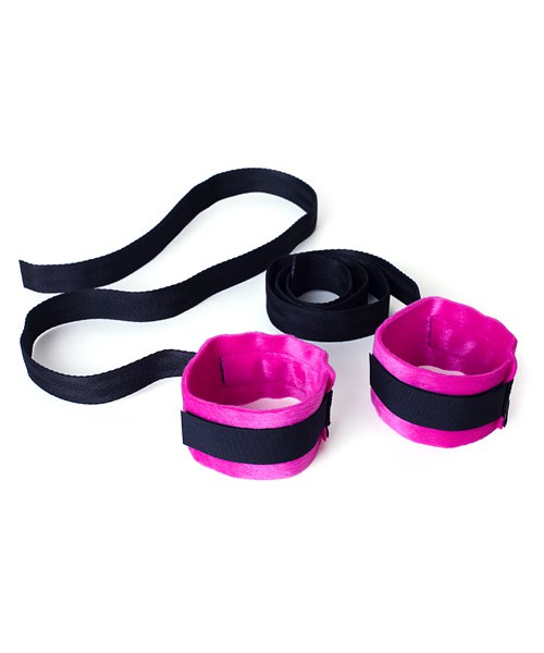Kinky pinky cuffs with tethers