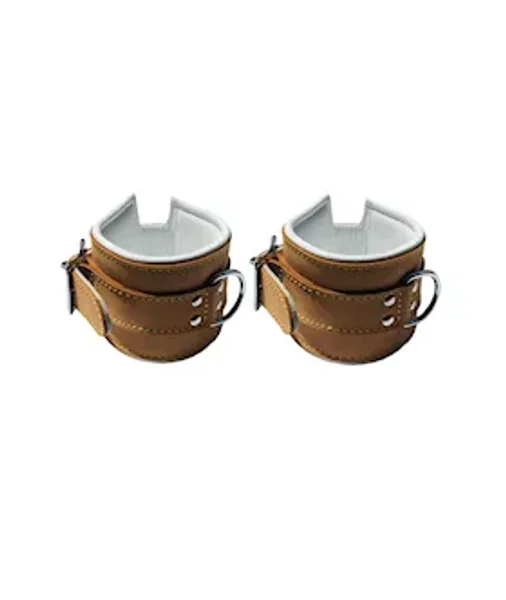 Bound X Caramel Leather Cuffs And Collar Set — image 12 of 14