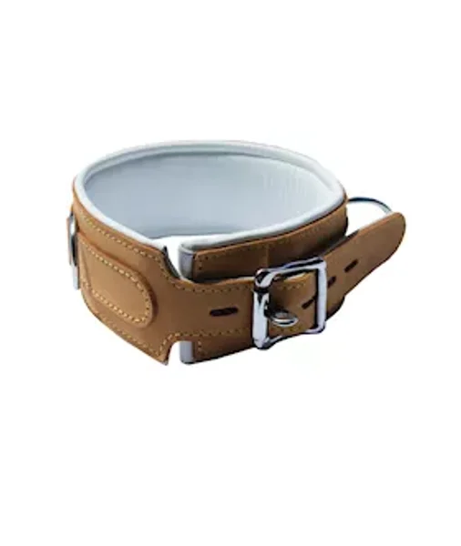 Bound X Caramel Leather Cuffs And Collar Set — image 10 of 14