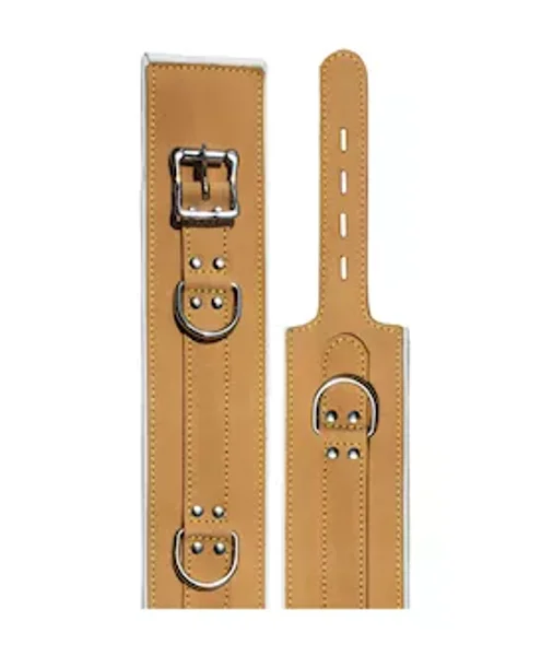 Bound X Caramel Leather Cuffs And Collar Set — image 14 of 14