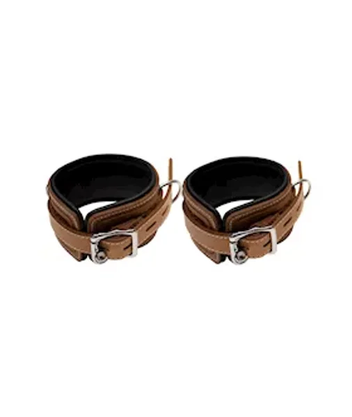 Bound X Tooled Leather Cuffs And Collar Set — image 12 of 14